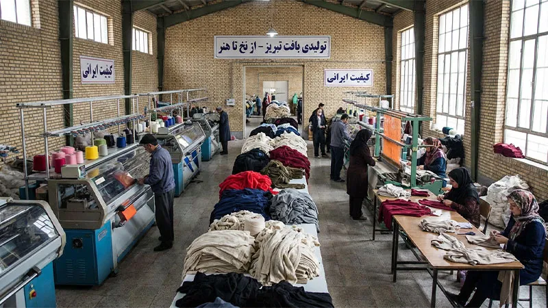 مراحل تولید بافت در تولیدی های تبریز