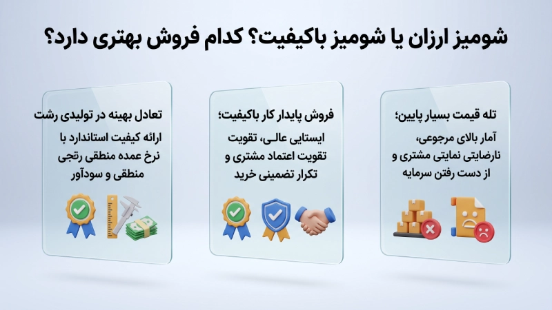 شومیز ارزان یا شومیز باکیفیت؟ کدام فروش بهتری دارد؟