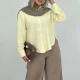 خرید عمده شومیز جلو برش رنگی رنگ زرد