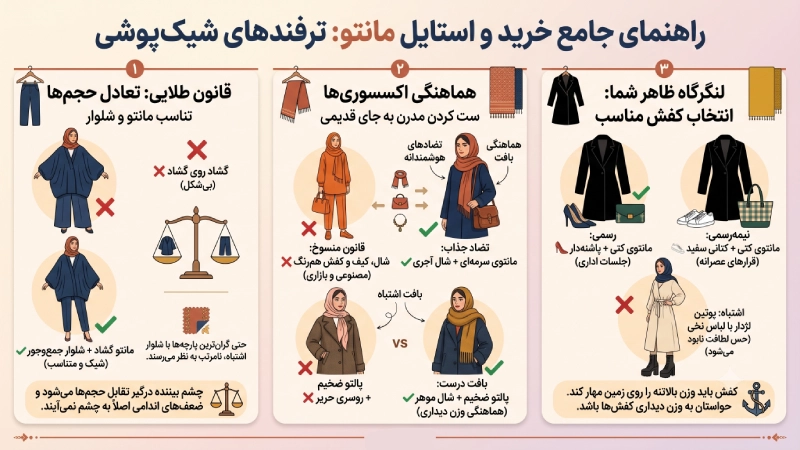 راهنمای خرید مانتو برای استایل کردن