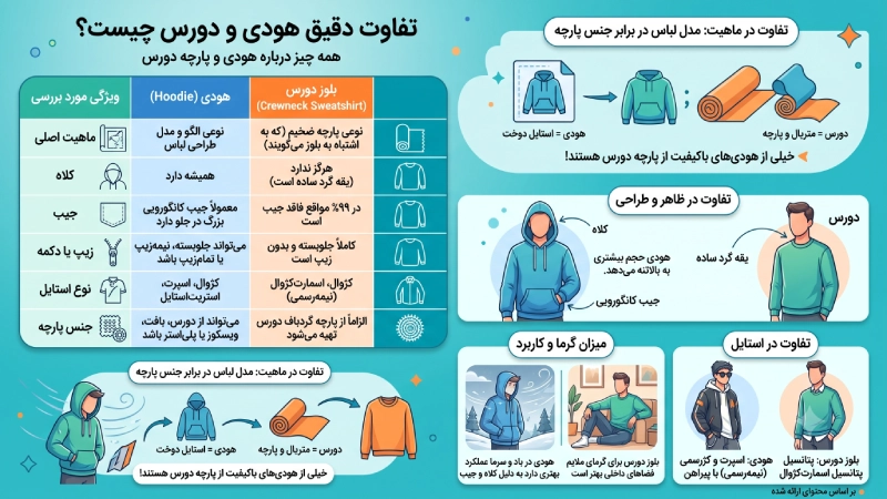 فرق هودی و دورس دقیقا در چیست