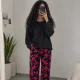 خرید عمده شلوار مخمل طرحدار زنانه
